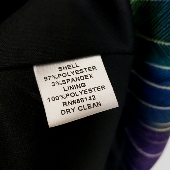 Maggy L Faux Purple/Green Wrap Dress - Picture 14 of 15